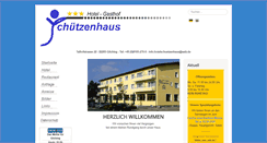 Desktop Screenshot of hotelschuetzenhaus.de