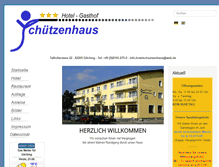 Tablet Screenshot of hotelschuetzenhaus.de